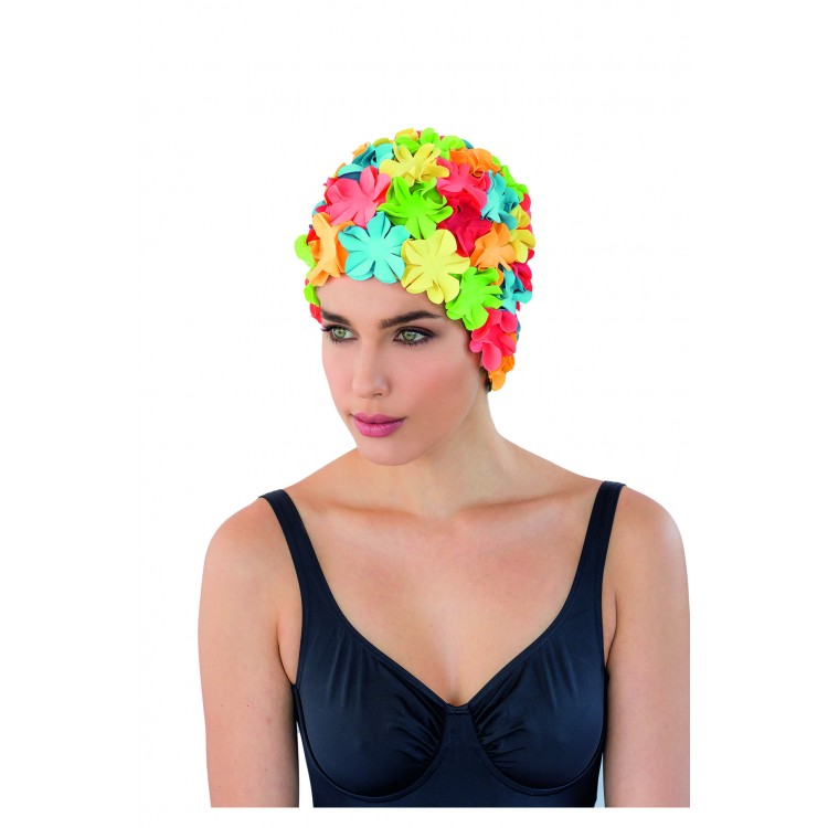 Rubber Petal Swim Cap 